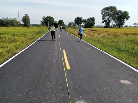 โครงการปรับปรุงผิวจราจรถนนคอนกรีตโดยลงผิวAsphaltic Concrete รหัส