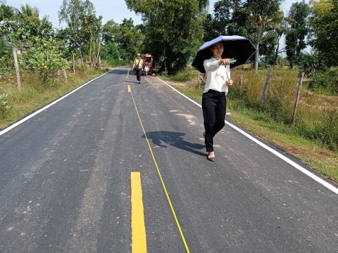 โครงการปรับปรุงผิวจราจรถนนคอนกรีตโดยลงผิวAsphaltic Concrete รหัส