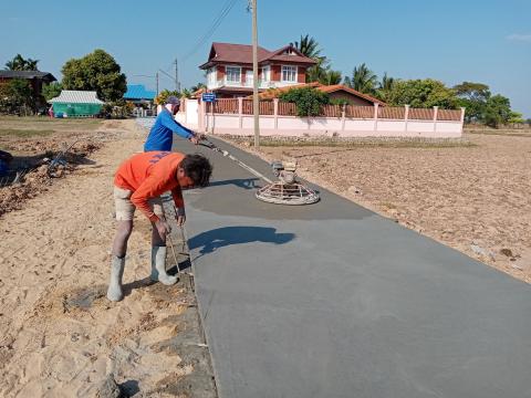 โครงการปรับปรุงถนน คสล.พร้อมขยายถนน คสล.หมู่ 9 บ้านหนองกก