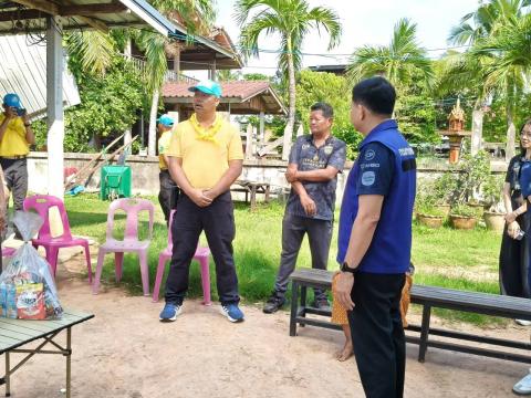 นายอำเภอห้วยราชออกตรวจเยี่ยมผู้ประสบภัยพิบัติ