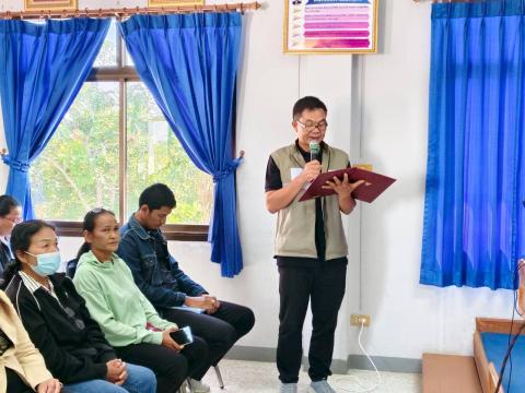 การบรรยายการอบรมเจ้าพนักงานผู้ดำเนินการเลือกตั้งและเจ้าหน้าที่รักษาความปลอดภัย
