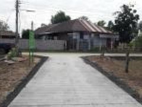 โครงการก่อสร้างถนนคอนกรีตเสริมเหล็กหมู่ที่ 7 สายบ้านนายบุญเหลือ