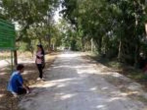 โครงการก่อสร้างถนนคอนกรีตเสริมเหล็กหมู่ที่ 2 สายบ้านนางบุปผา - บ