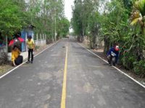 โครงการก่อสร้างถนนแอสฟัลติกคอนกรีตสายบ้านโชคกราด - หนองตระเสก