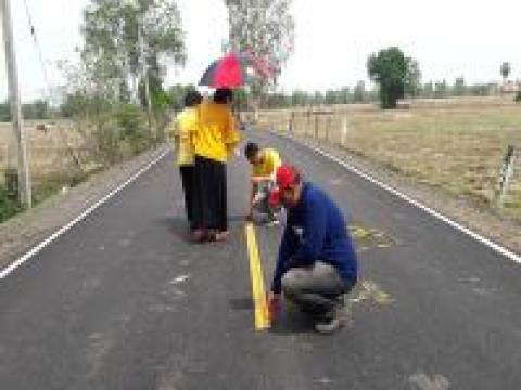 โครงการก่อสร้างถนนแอสฟัลติกคอนกรีตสายบ้านโชคกราด - หนองตระเสก