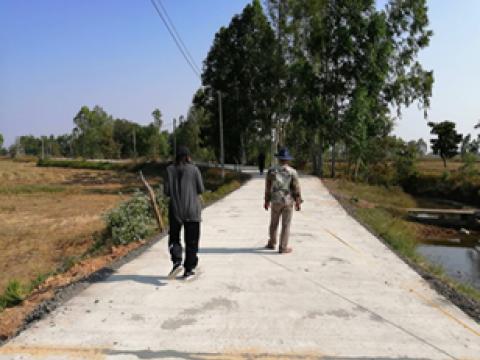 ก่อสร้างถนน คสล. บ้านตะโก หมู่ที่ 1 สายบ้านตะโก - ลำห้วย