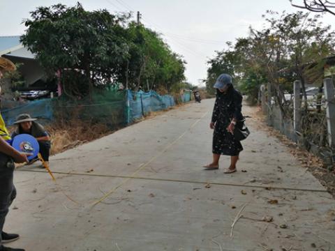 ก่อสร้างถนนคสล.บ้านปรือเวง หมู่ที่6สายบ้านปรือเวง – ทางรถไฟ