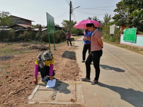 วางท่อระบายน้ำ หมู่ที่ 3 บ้านโคกโพธิ์ จากบ้านนายกัญญา ติมอนรัมย์