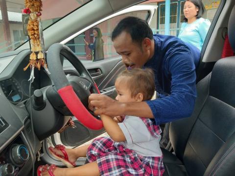 กิจกรรมส่งเสริมความปลอดภัยให้กับเด็ก(การช่วยเหลือเด็กติดรถ