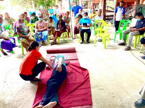 โครงการอบรมหมอหมู่บ้านในพระราชประสงค์ หมู่ที่1 ประจำปี 2563